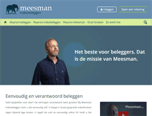 Tablet Screenshot of meesman.nl
